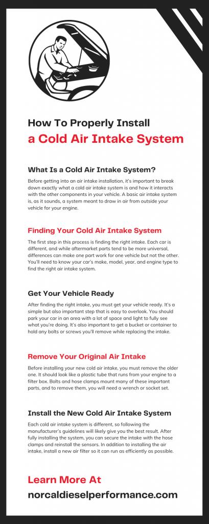 How To Properly Install a Cold Air Intake System