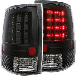 ANZO USA - Tail Light Set LED Clear Lens Black Housing Pair Does Not Fit Models With Stock LED Tail Lights Ram 1500/2500/3500 2009-2018 ANZO USA