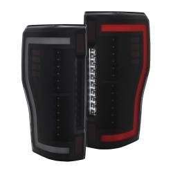 ANZO USA - Tail Light Set LED Black Smoked Lens Pair Ford F-250 Super Duty/F-350/F-450 Super Duty 2017-2019 ANZO USA