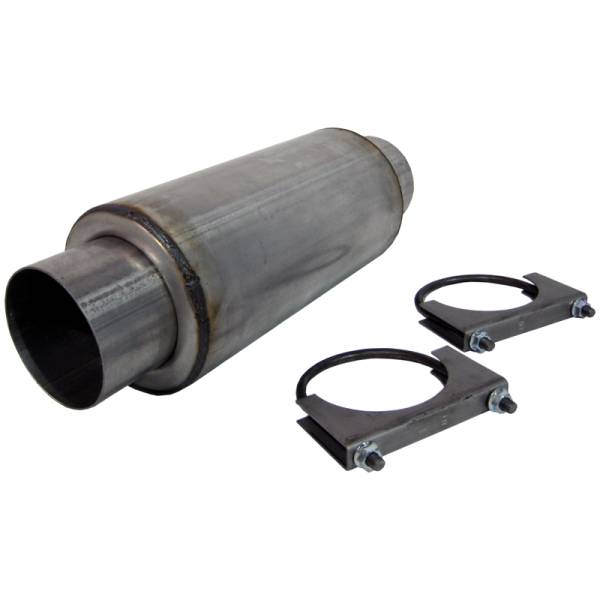 MBRP Exhaust - MBRP Exhaust Resonator  4" Inlet /Outlet  12" Body  18" Overall, AL R2009