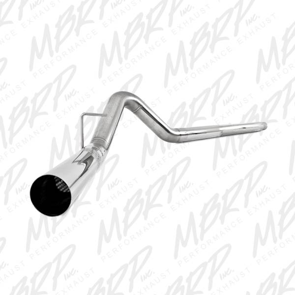 MBRP Exhaust - MBRP Exhaust 4" Filter Back, Single, No Muffler, T409 S6242SLM
