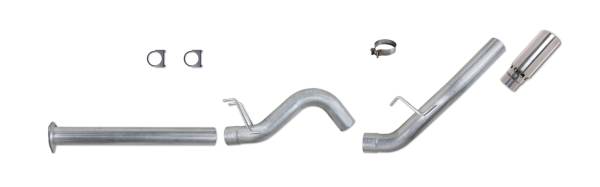 Diamond Eye Performance - Diamond Eye Performance 2011-2014 FORD 6.7L POWERSTROKE F250/F350 4" DPF BACK SINGLE ALUMINIZED K4376A