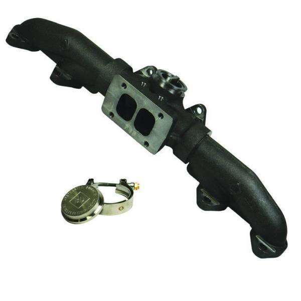 BD Diesel - BD Diesel Exhaust Wastegated Manifold T6 Mount / 20-degree - Dodge 1998.5-2017 5.9L/6.7L 1045996-T6