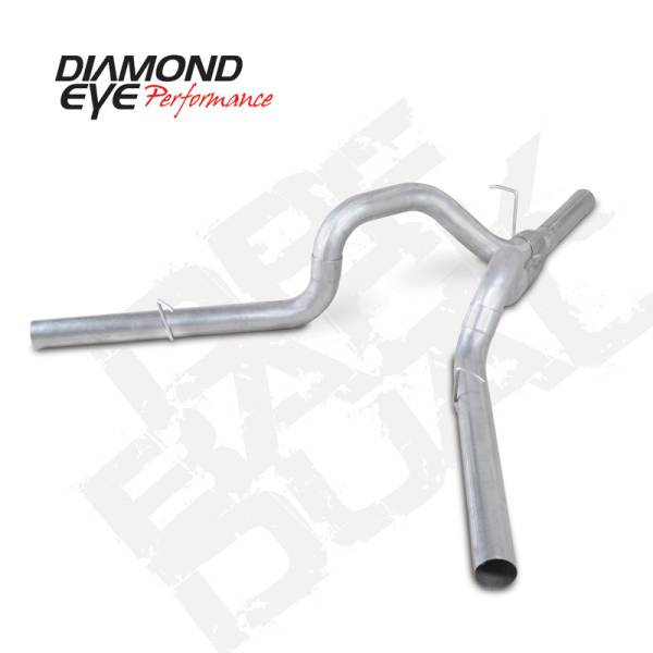 Diamond Eye Performance - Diamond Eye Performance 2011-2015 CHEVY 6.6L DURAMAX 2500/3500 4" ALUM DPF BACK DUAL K4163A