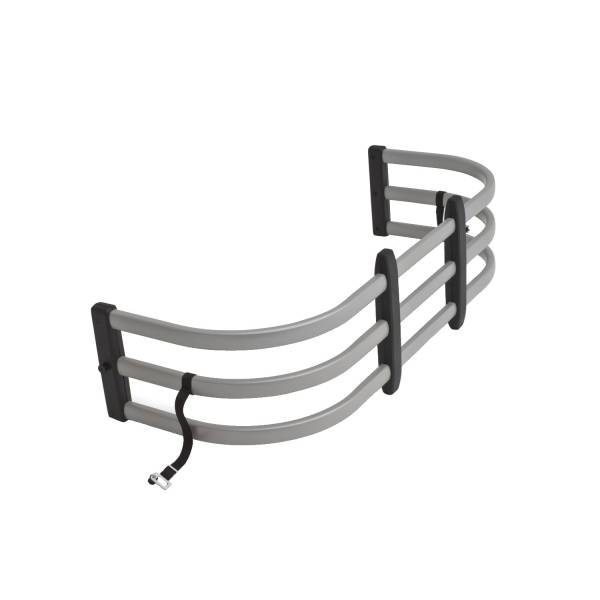 AMP Research - AMP BEDXTENDER HD MAX - 2007-2018 Chevrolet Silverado 1500, 2500 HD, 3500 HD, 2007-2018 GMC Sierra 1500, 2500 HD, 3500 HD - SILVER