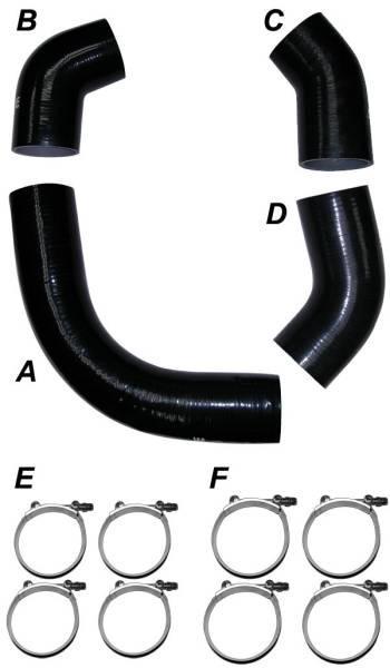 PPE Diesel - LB7 2001 Silicone Hose And Clamp Kit Black PPE Diesel