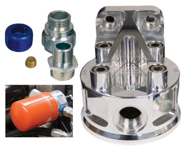 PPE Diesel - 304 Stainless Steel Remote Oil Filter Mount PPE Diesel 01-10 6.6 Duramax