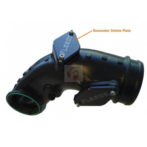 Fleece Performance - Resonator Delete Plate Duramax LML 6061 Aluminum Fleece Performance