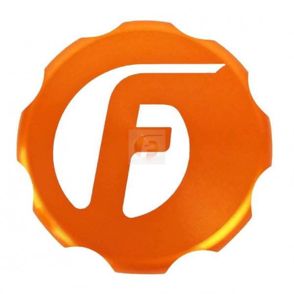 Fleece Performance - Cummins Billet Oil Cap Cover Orange Fleece Performance
