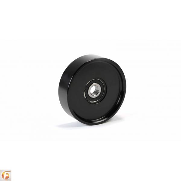 Fleece Performance - 2003-2018 Upper Fan Idler for use with Electric Water Pumps Black Finish Fleece Performance