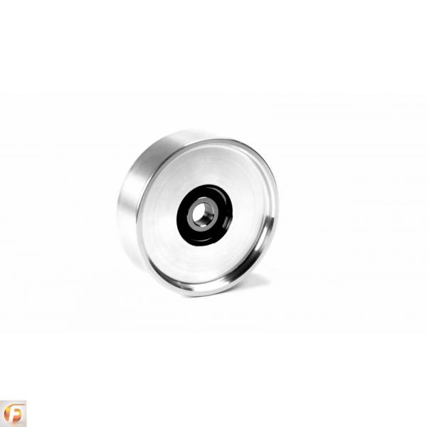 Fleece Performance - 2003-2018 Upper Fan Idler for use with Electric Water Pumps Bare Aluminum Finish Fleece Performance