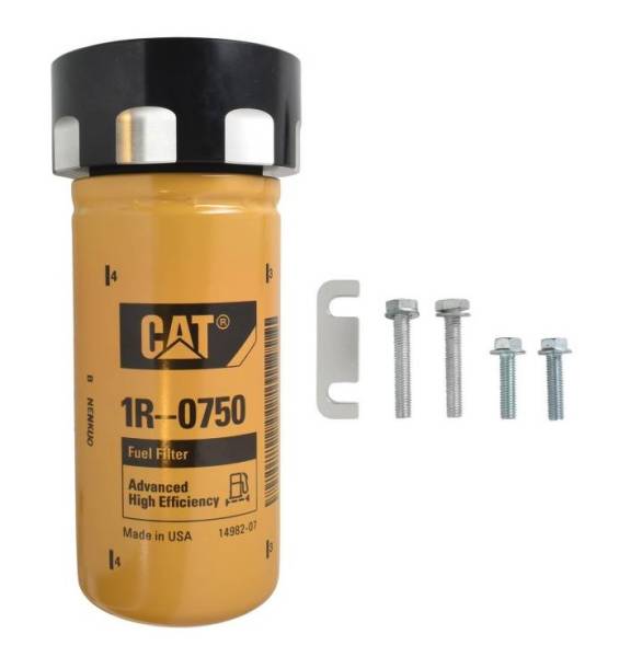 Norcal Diesel Performance Parts - Cat Fuel Filter Adapter Black For 01-16 LB7 LLY LBZ LMM LML Duramax