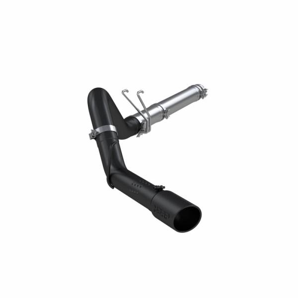 MBRP Exhaust - MBRP Exhaust 4" Filter Back, Single Side Exit, Black Coated S6242BLK