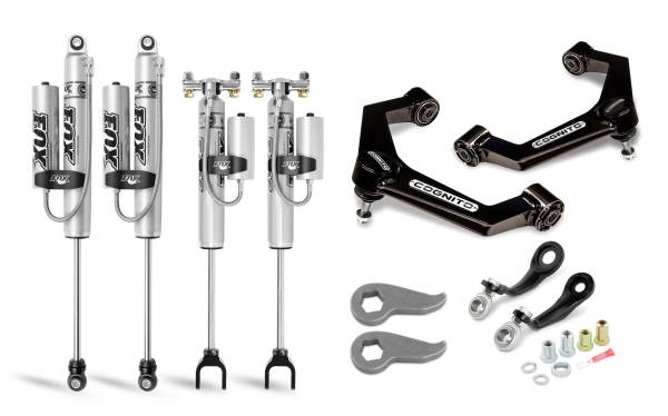 Cognito Motorsports - Cognito 3-Inch Premier Leveling Kit with Fox PSRR 2.0 Shocks for 20-22 Silverado/Sierra 2500/3500 2WD/4WD