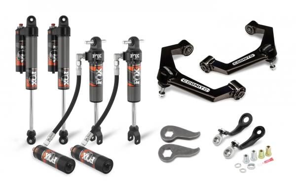 Cognito Motorsports - Cognito 3-Inch Elite Leveling Kit with Fox Elite 2.5 Reservoir Shocks for 11-19 Silverado/Sierra 2500/3500 2WD/4WD