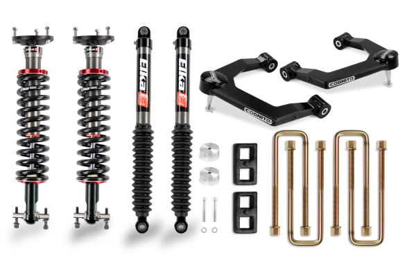 Cognito Motorsports - Cognito 3-Inch Performance Ball Joint Leveling Lift Kit With Elka 2.0 IFP Shocks for 19-21 Silverado/Sierra 1500 2WD/4WD