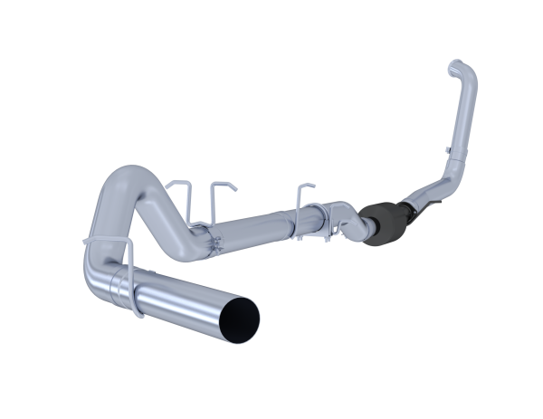 MBRP Exhaust - 4 Inch Turbo Back Single Side Exit No Muffler T409 Stainless Steel For 03-07 Ford F-250/350 6.0L, Extended Cab/Crew Cab MBRP
