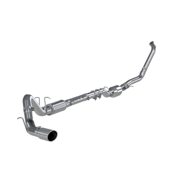 MBRP Exhaust - 4 Inch Exhaust System Kit Turbo Back For 03-07 Ford F-350/450/550 6.0L Single Side Exit Aluminized Steel MBRP