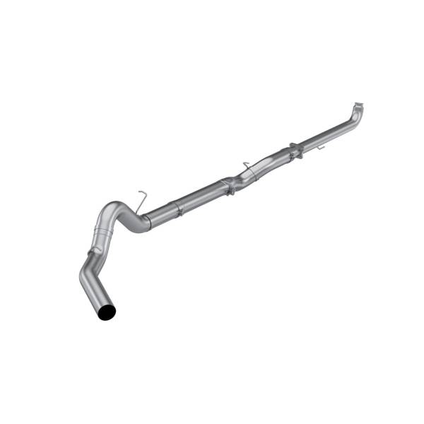 MBRP Exhaust - T409 Stainless Steel 5 Inch Downpipe Back Single Side Exit No Muffler 01-04 Silverado/Sierra 2500/3500 6.6L Duramax EC/CC MBRP