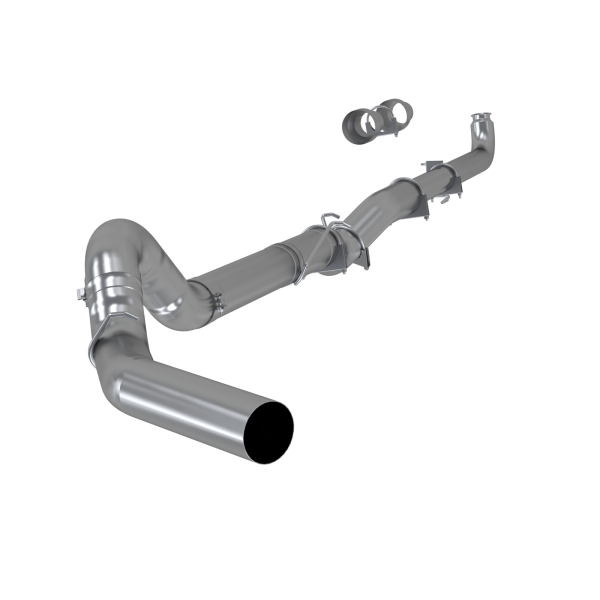 MBRP Exhaust - 5 Inch Single Side Aluminized Steel -No Muffler For 01-07 Silverado/Sierra 2500/3500 Duramax Classic Extended/Crew Cab MBRP