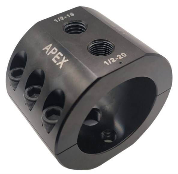 Apex Chassis - Stabilizer Clamp, 2.125 Inch ID, Black, Universal - Includes hardware for Fox ATS, Standard Apex Chassis