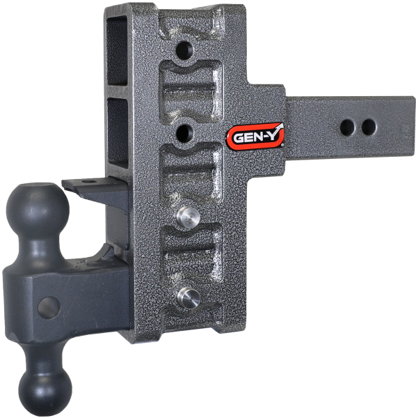 Gen Y Hitch - Mega Duty 2.5 Inch Offset Shank 3 Inch Rise, 6 Inch Drop 3K TW 21K Hitch & GH-061 Dual-Ball & GH-062 Pintle Lock Gen Y Hitch