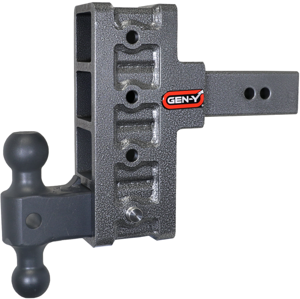 Gen Y Hitch - Mega Duty 2.5 Inch Offset Shank 3 Inch Rise, 6 Inch Drop 3K TW 21K Hitch & GH-061 Dual-Ball Gen Y Hitch