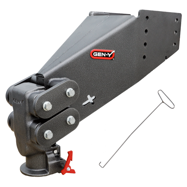 Gen Y Hitch - Executive Torsion Flex Auto Latch Rhino Fifth Wheel Pin Box Replacement with Gooseneck 2 5/16 Inch Coupler 1.5K 4.5K pin weight range 30K Towing Gen Y Hitch