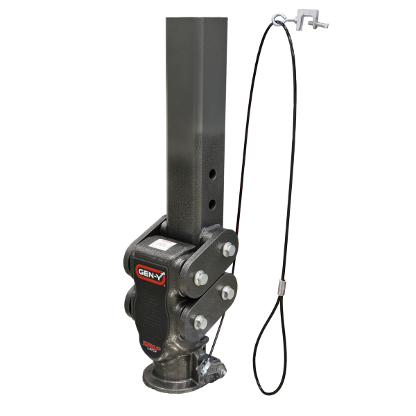 Gen Y Hitch - Spartan Torsion Flex SnapLatch 2.5 Inch Offset 4 Inch Square Tube Gooseneck 2 5/16 Inch Coupler Standard Height 8.5K TW 30K Towing Includes GH-098 Pin & Pull Rod Gen Y Hitch