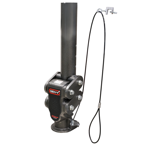 Gen Y Hitch - Spartan Torsion Flex Snap Latch 2.5 Inch Offset 4 Inch Round Tube Gooseneck 2 5/16 Inch Coupler Standard Height 4.5K TW 25K Towing Includes GH-098 Pin & Pull Rod Gen Y Hitch
