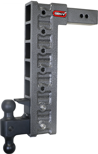 Gen Y Hitch - Mega Duty 2.5 Inch Shank 18 Inch Drop 3K TW 21K Hitch & GH-061 Dual-Ball & GH-062 Pintle Lock & GH-0101 Stabilizer Kit Gen Y Hitch