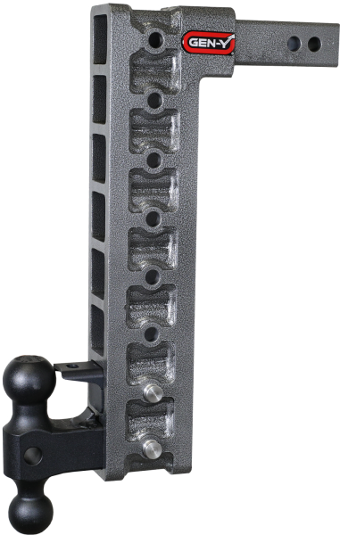Gen Y Hitch - Mega Duty 2 Inch Shank 17.5 Inch Drop 2K TW 16K Hitch & GH-051 Dual-Ball & GH-032 Pintle Lock & GH-0100 Stabilizer Kit Gen Y Hitch