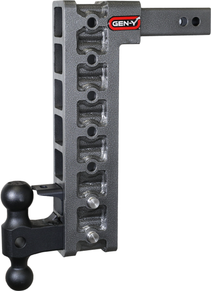 Gen Y Hitch - Mega Duty 2 Inch Shank 15 Inch Drop 2K TW 16K Hitch & GH-051 Dual-Ball & GH-032 Pintle Lock & GH-0100 Stabilizer Kit Gen Y Hitch