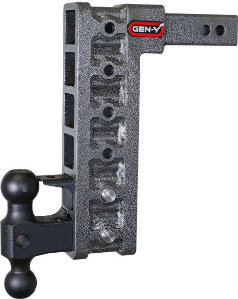 Gen Y Hitch - Mega Duty 2 Inch Shank 12.5 Inch Drop 2K TW 16K Hitch & GH-051 Dual-Ball & GH-032 Pintle Lock (Stabilizer Kit Recommended:GH-0100) Gen Y Hitch
