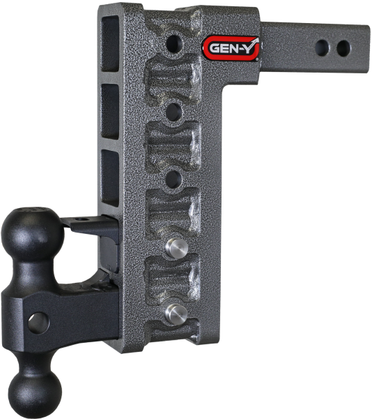Gen Y Hitch - Mega Duty 2 Inch Shank 10 Inch Drop 2K TW 16K Hitch & GH-051 Dual-Ball & GH-032 Pintle Lock Gen Y Hitch