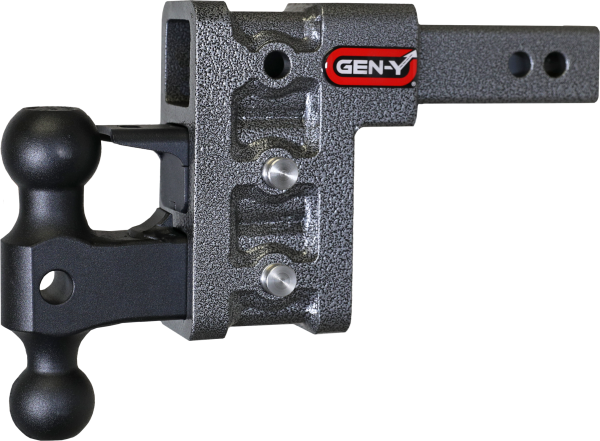 Gen Y Hitch - Mega Duty 2 Inch Shank 5 Inch Drop 2K TW 16K Hitch & GH-051 Dual-Ball & GH-032 Pintle Lock Gen Y Hitch