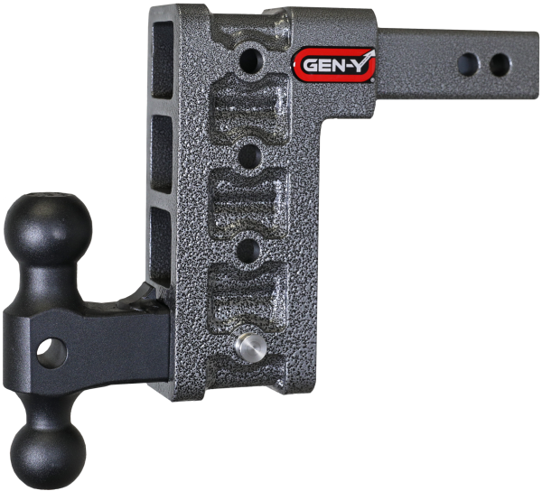 Gen Y Hitch - Mega Duty 2 Inch Shank 7.5 Inch Drop 2K TW 16K Hitch & GH-051 Dual-Ball Gen Y Hitch