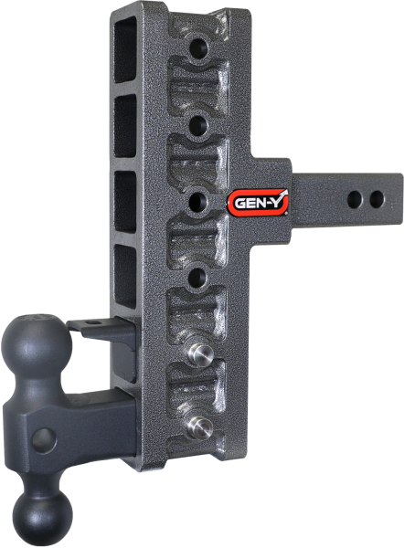 Gen Y Hitch - Mega Duty 2 Inch Offset Shank 5 Inch Rise, 7.5 Inch Drop 1.5K TW 10K Hitch & GH-031 Dual-Ball & GH-032 Pintle Lock Gen Y Hitch