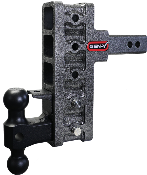 Gen Y Hitch - Mega Duty 2 Inch Offset Shank 2.5 Inch Rise 7.5 Inch Drop 2K TW 10K Hitch & GH-031 Dual-Ball & GH-032 Pintle Lock Gen Y Hitch