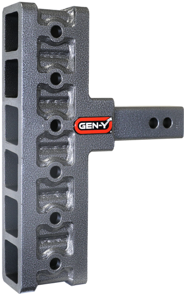 Gen Y Hitch - Mega Duty 2 Inch Offset Shank 5 Inch Rise ,7.5 Inch Drop 1.5K TW 10K Hitch Only Gen Y Hitch