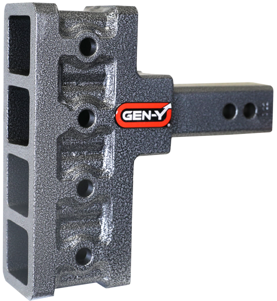 Gen Y Hitch - Mega Duty 2 Inch Offset Shank 2.5 Rise, 5 Inch Drop 1.5K TW 10K Hitch Only Gen Y Hitch
