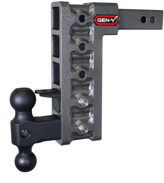 Gen Y Hitch - Mega Duty 2 Inch Shank 10 Inch Drop 1.5K TW 10K Hitch & GH-031 Dual-Ball & GH-032 Pintle Lock Gen Y Hitch