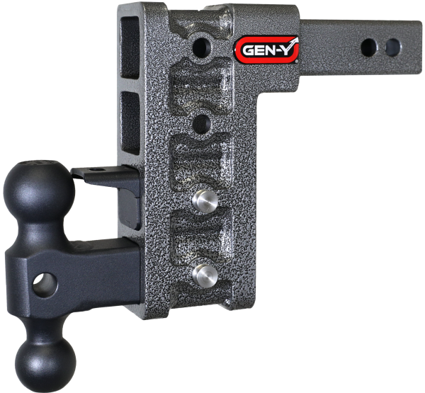 Gen Y Hitch - Mega Duty 2 Inch Shank 7.5 Inch Drop 1.5K TW 10K Hitch & GH-031 Dual-Ball & GH-032 Pintle Lock Gen Y Hitch