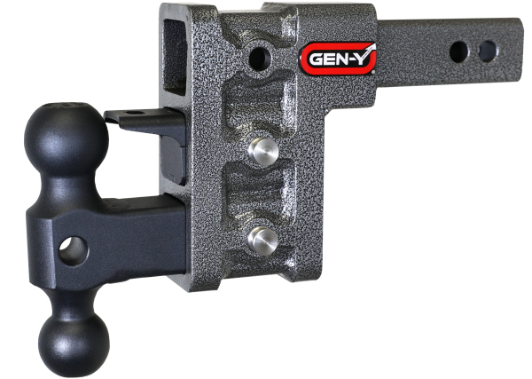 Gen Y Hitch - Mega Duty 2 Inch Shank 5 Inch Drop 1.5K TW 10K Hitch & GH-031 Dual-Ball & GH-032 Pintle Lock Gen Y Hitch
