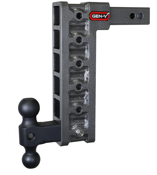 Gen Y Hitch - Mega Duty 2 Inch Shank 12.5 Inch Drop 1.5K TW 10K Hitch & GH-031 Dual-Ball (Stabilizer Kit Recommended:GH-0100) Gen Y Hitch