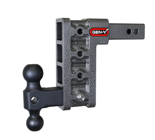 Gen Y Hitch - Mega Duty 2 Inch Shank 7.5 Inch Drop 1.5K TW 10K Hitch & GH-031 Dual-Ball Gen Y Hitch