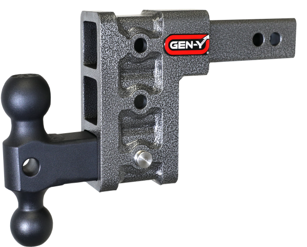 Gen Y Hitch - Mega Duty 2 Inch Shank 5 Inch Drop 1.5K TW 10K Hitch & GH-031 Dual-Ball Gen Y Hitch