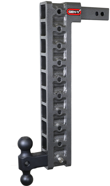 Gen Y Hitch - Mega Duty 2 Inch Shank 22.5 Inch Drop 1.5K TW 10K Hitch & GH-031 Dual-Ball & GH-0100 Stabilizer Kit Gen Y Hitch