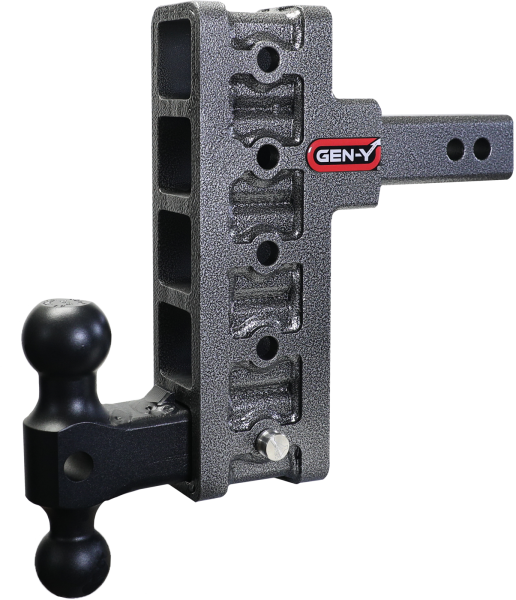 Gen Y Hitch - Mega Duty 2 Inch Offset Shank 2.5 Inch Rise 7.5 Inch Drop 2K TW 16K Hitch & GH-051 Dual-Ball Gen Y Hitch
