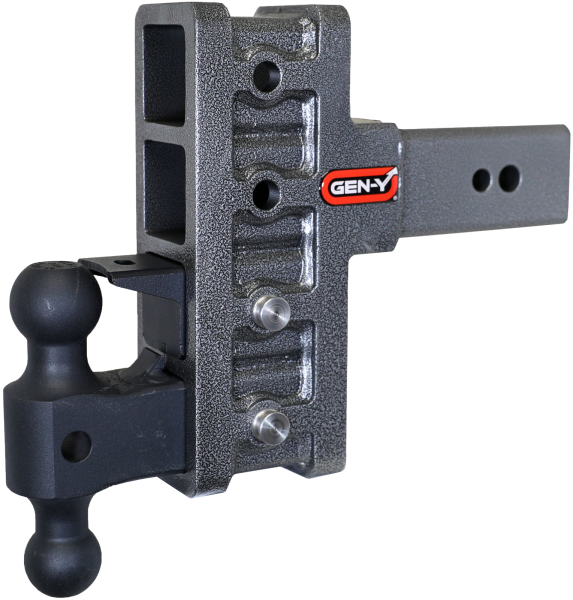 Gen Y Hitch - Mega Duty 3 Inch Offset Shank 3 Inch Rise, 6 Inch Drop 3.5K TW 32K Hitch & GH-0161 Dual-Ball & GH-0162 Pintle Lock Gen Y Hitch